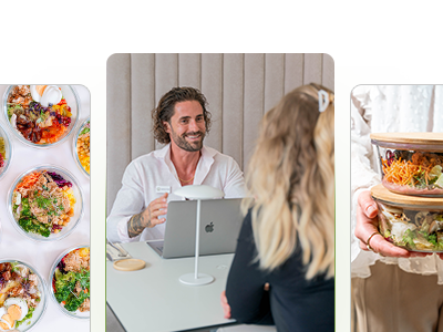 Mittagessen mit Mitarbeitern